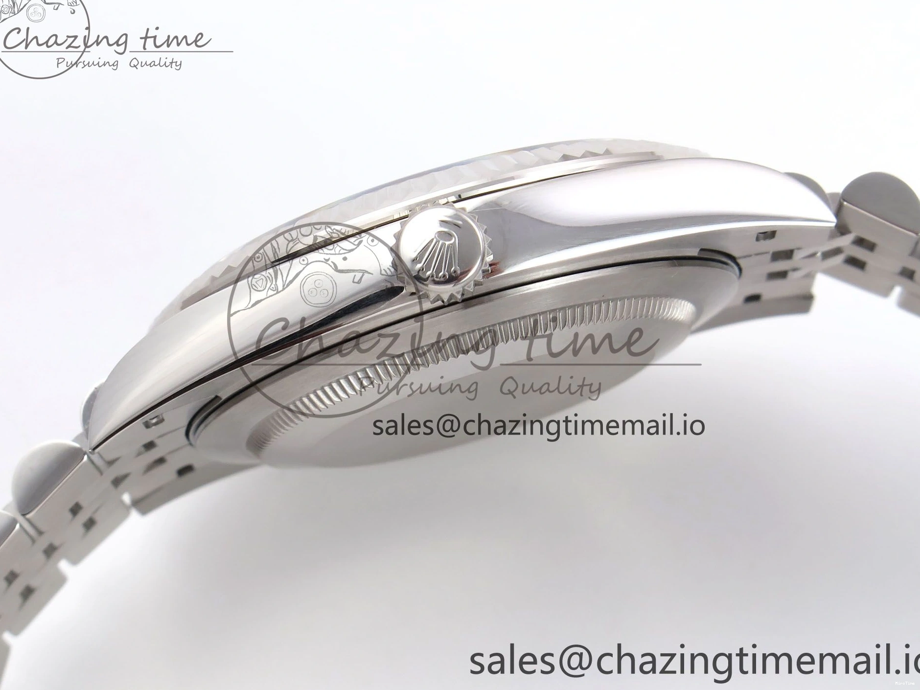 MiroTime 0406 HighPerformance DateJust 41 126334 EWEF Best Edition Black Stick Dial on Jubilee Bracelet A 1046